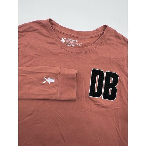 Dutch Bros Other - Dutch Bros Coffee Shirt Mens Medium‎ Long Sleeve Orange Chenille Embroidered